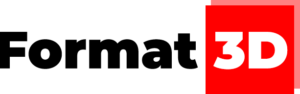 format 3d logo